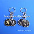 metalic custom advertising keychain coin for canadian shoping cart